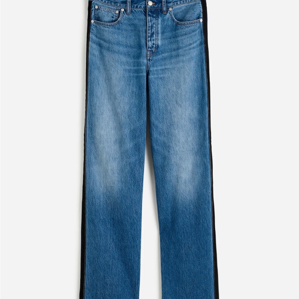 Madewell - Women’s Low-Slung Baggy Jeans with Tuxedo stripe